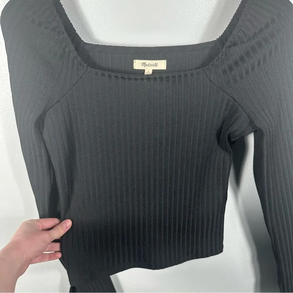 Madewell black ribbed